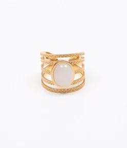 EDJI Bague en acier inoxydable Anne* Bijoux|Accessoires