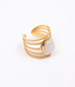 EDJI Bague en acier inoxydable Anne* Bijoux|Accessoires