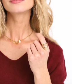 EDJI Bague en acier inoxydable Thalia* Bijoux|Accessoires