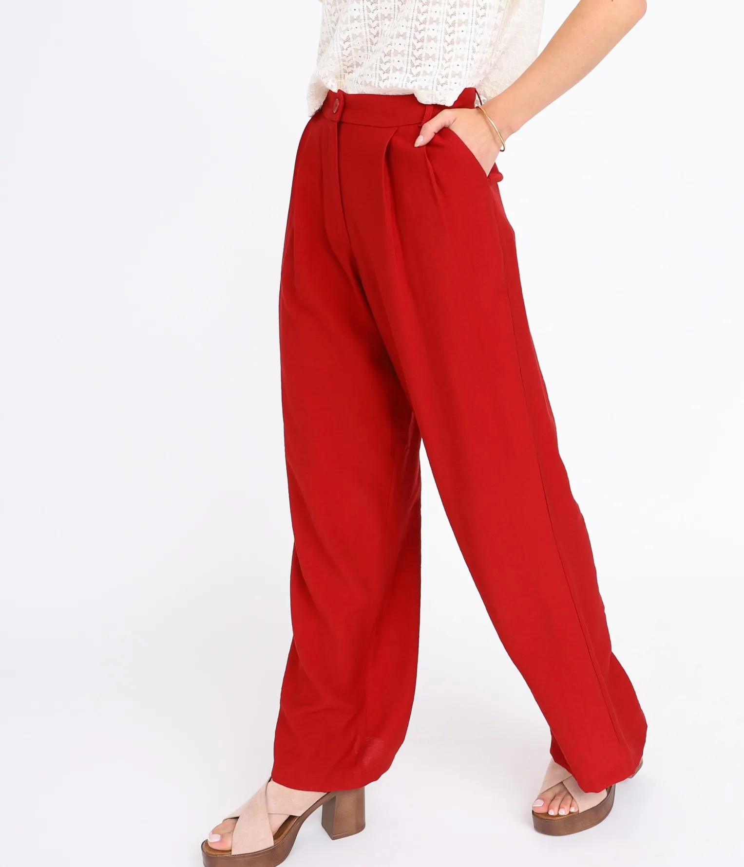EDJI Pantalon large à boutons Méline* Pantalons & Jeans