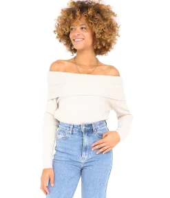 EDJI Pull Bardot* Mailles
