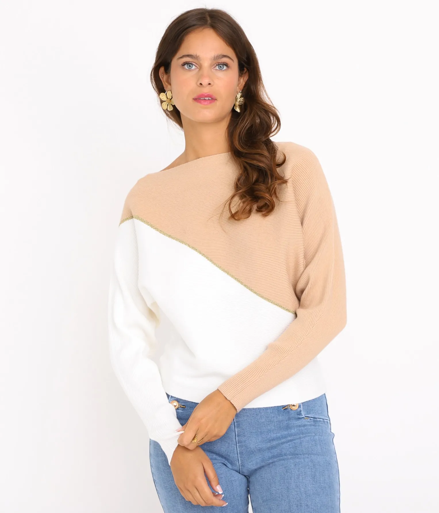 EDJI Pull bicolore Cynthia* Mailles