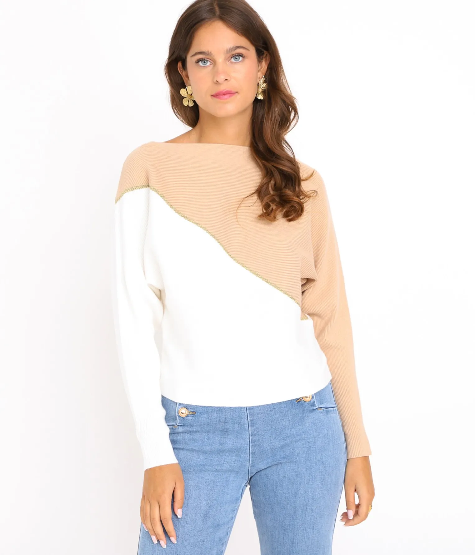 EDJI Pull bicolore Cynthia* Mailles