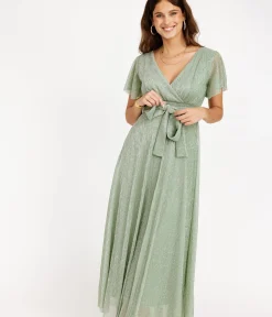 EDJI Robe longue cache-cœur plissée Léa* Robes